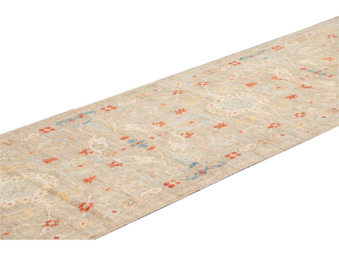 21st Century Modern Sultanabad Wool Runner Rug 3 X 12