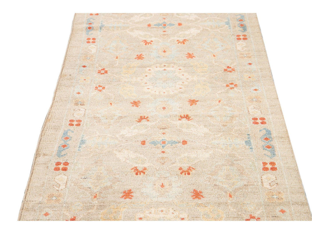 21st Century Modern Sultanabad Wool Runner Rug 3 X 12