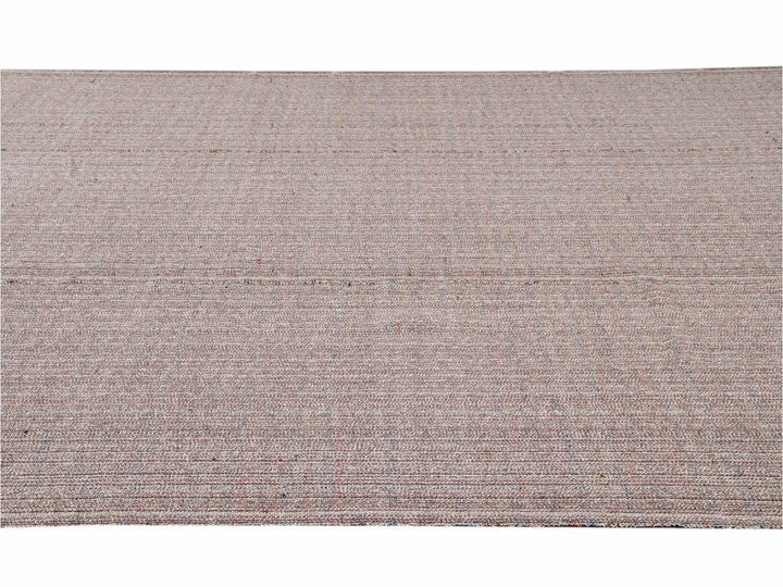 Vintage Flat-Weave Wool Rug 10 X 13
