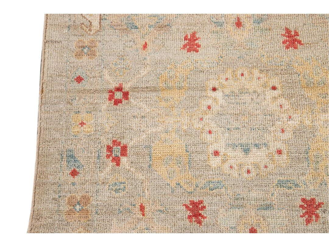 21st Century Modern Sultanabad Wool Runner Rug 3 X 12