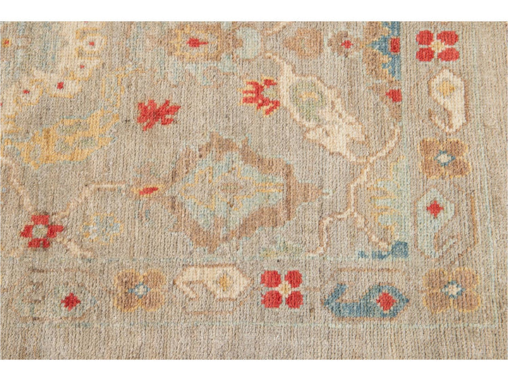 21st Century Modern Sultanabad Wool Runner Rug 3 X 12