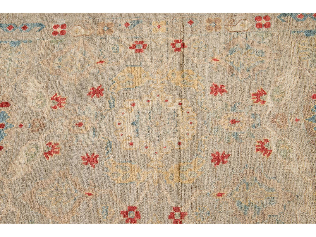 21st Century Modern Sultanabad Wool Runner Rug 3 X 12