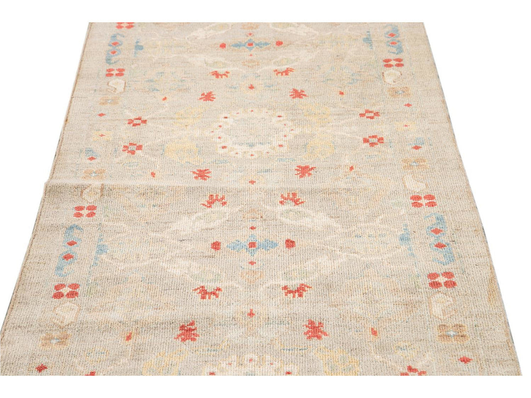 21st Century Modern Sultanabad Wool Runner Rug 3 X 12