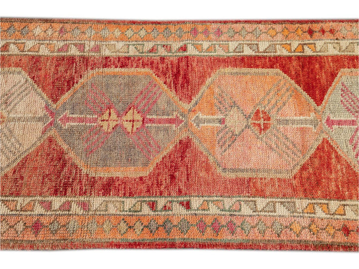 Vintage Beautiful Turkish Runner Rug, 3 X 13