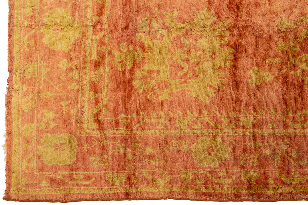 Antique Turkish Oushak Wool Rug 11 X 13