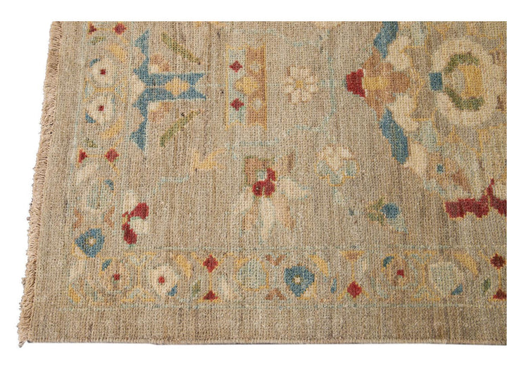 21st Century Modern Sultanabad Wool Runner Rug 3 X 18