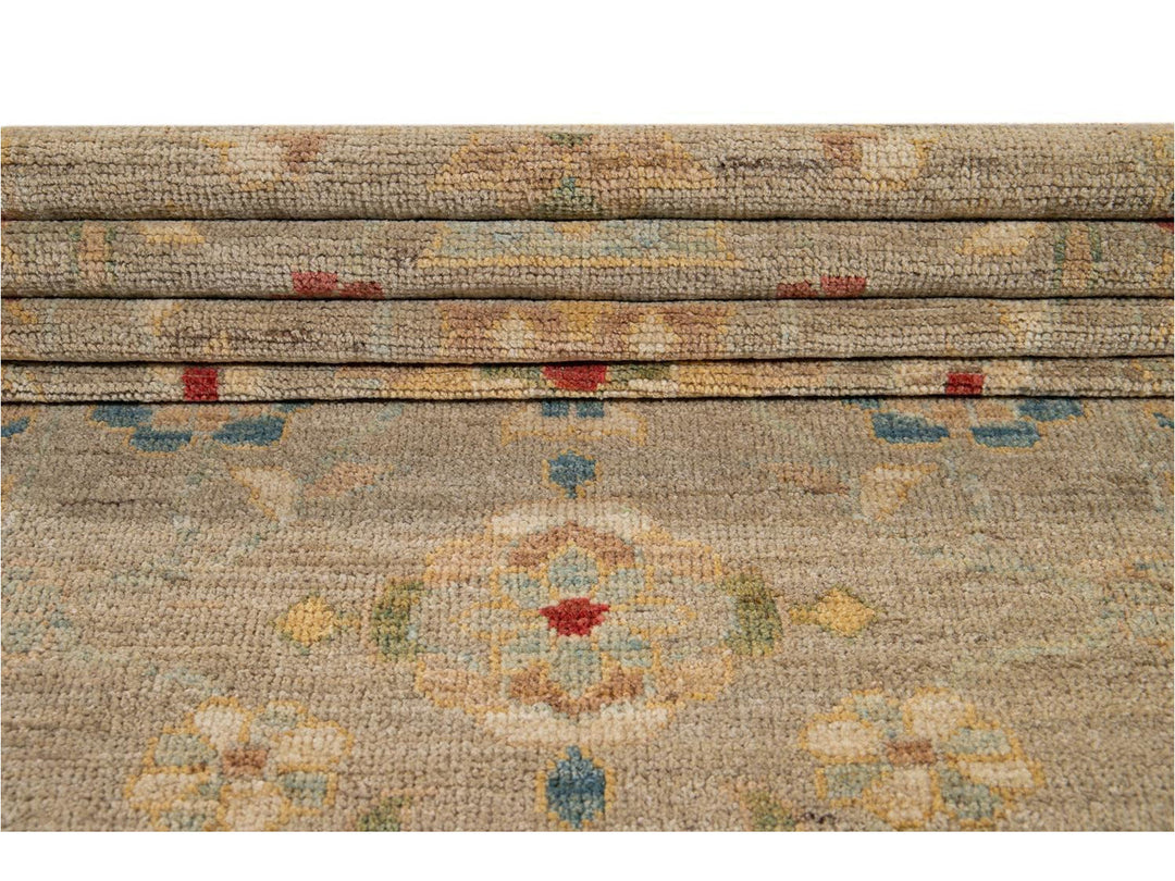 21st Century Modern Sultanabad Wool Runner Rug 3 X 18