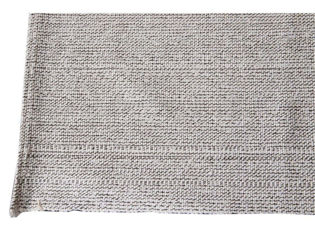 Contemporary Flatweave Wool Rug 7 X 9