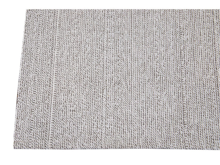 Contemporary Flatweave Wool Rug 7 X 9