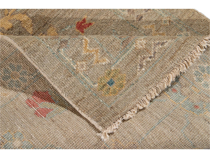 21st Century Modern Sultanabad Wool Runner Rug 3 X 17