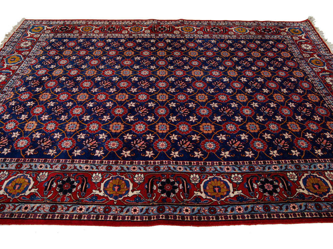 Antique Tabriz Wool Rug 7 X 10