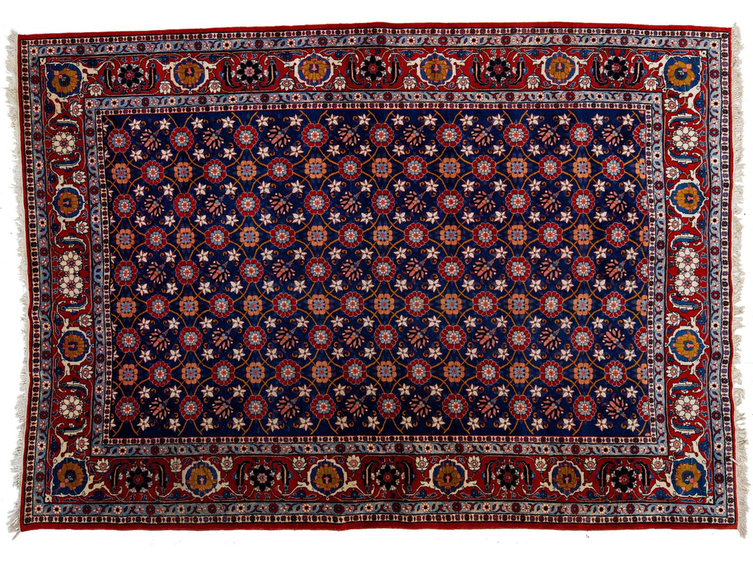 Antique Tabriz Wool Rug 7 X 10