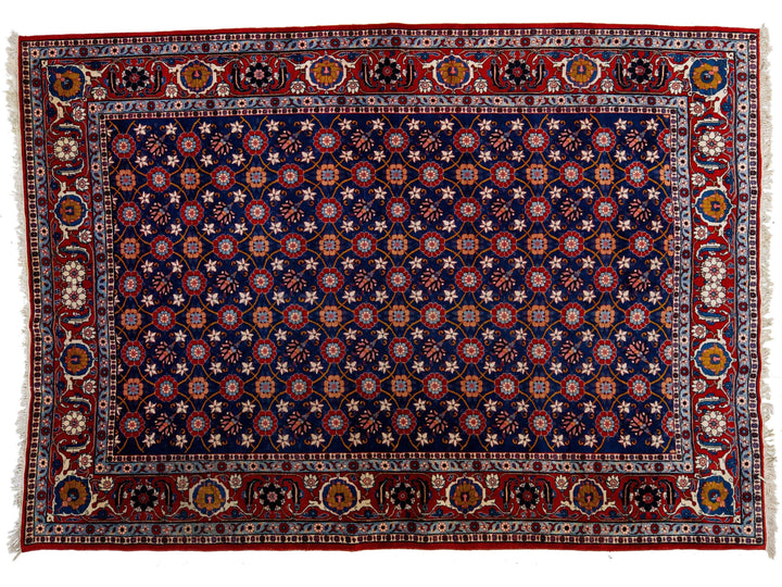 Antique Tabriz Wool Rug 7 X 10
