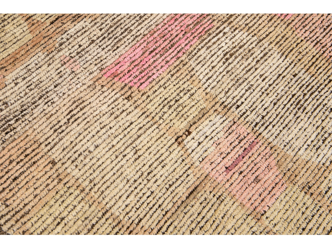 Modern Moroccan Wool Boho Runner 4 X 16