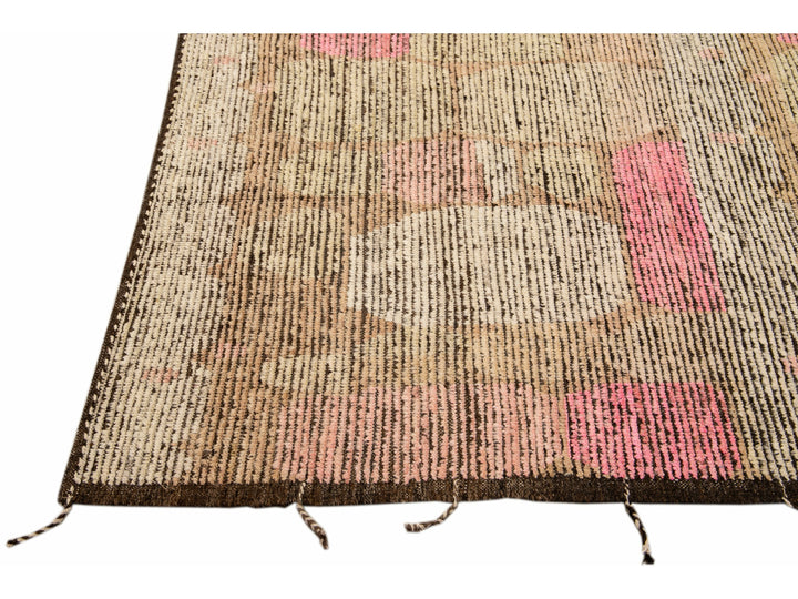 Modern Moroccan Wool Boho Runner 4 X 16