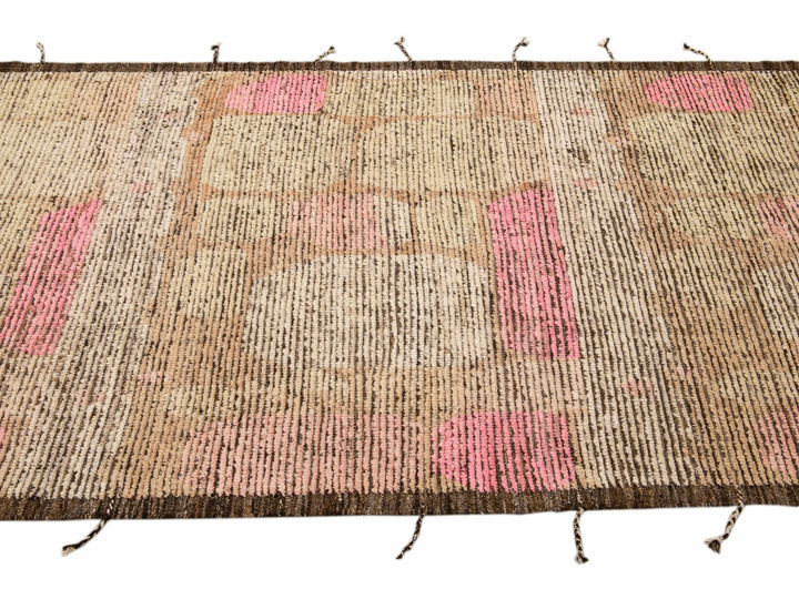 Modern Moroccan Wool Boho Runner 4 X 16