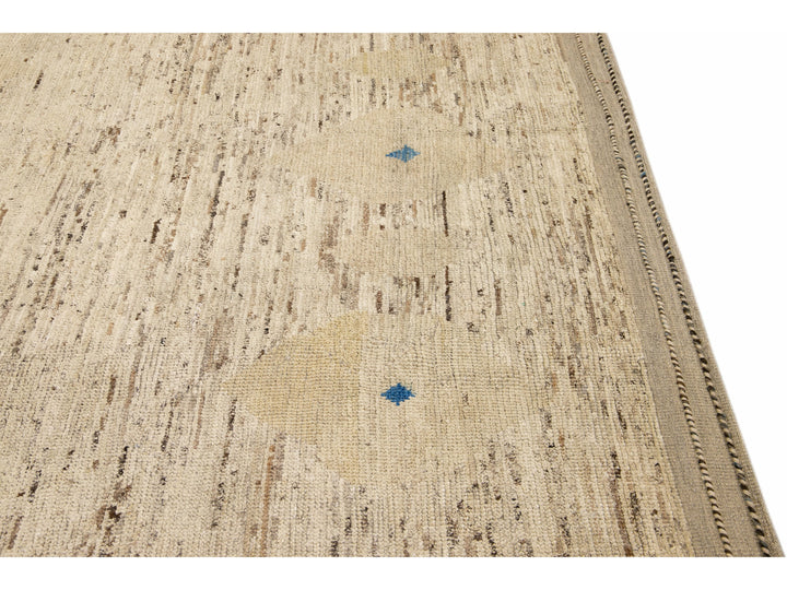 Modern Moroccan Boho Wool Rug 9 X 12