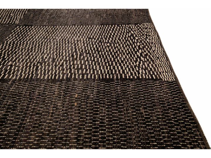 Modern Moroccan Boho Wool Rug 14 X 19