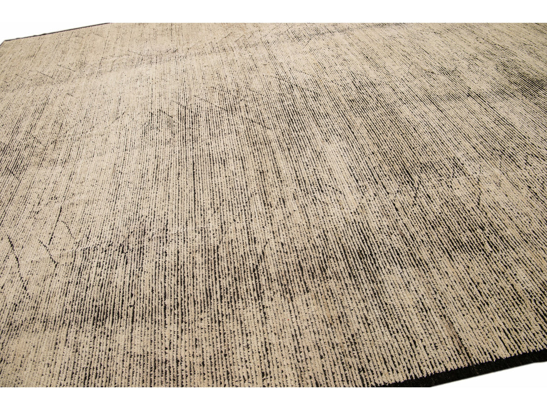 Modern Moroccan Boho Wool Rug 13 X 15