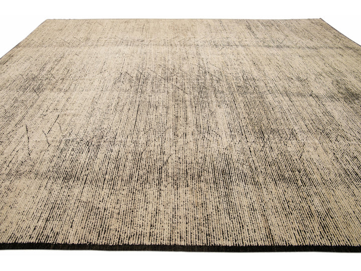 Modern Moroccan Boho Wool Rug 13 X 15