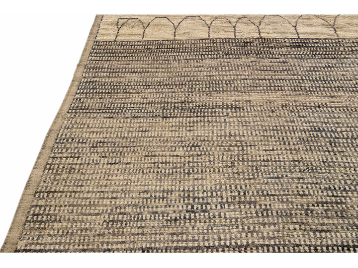 Modern Moroccan Wool Rug 13 X 13