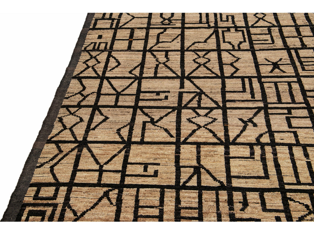 Modern Moroccan Wool Rug 10 X 12