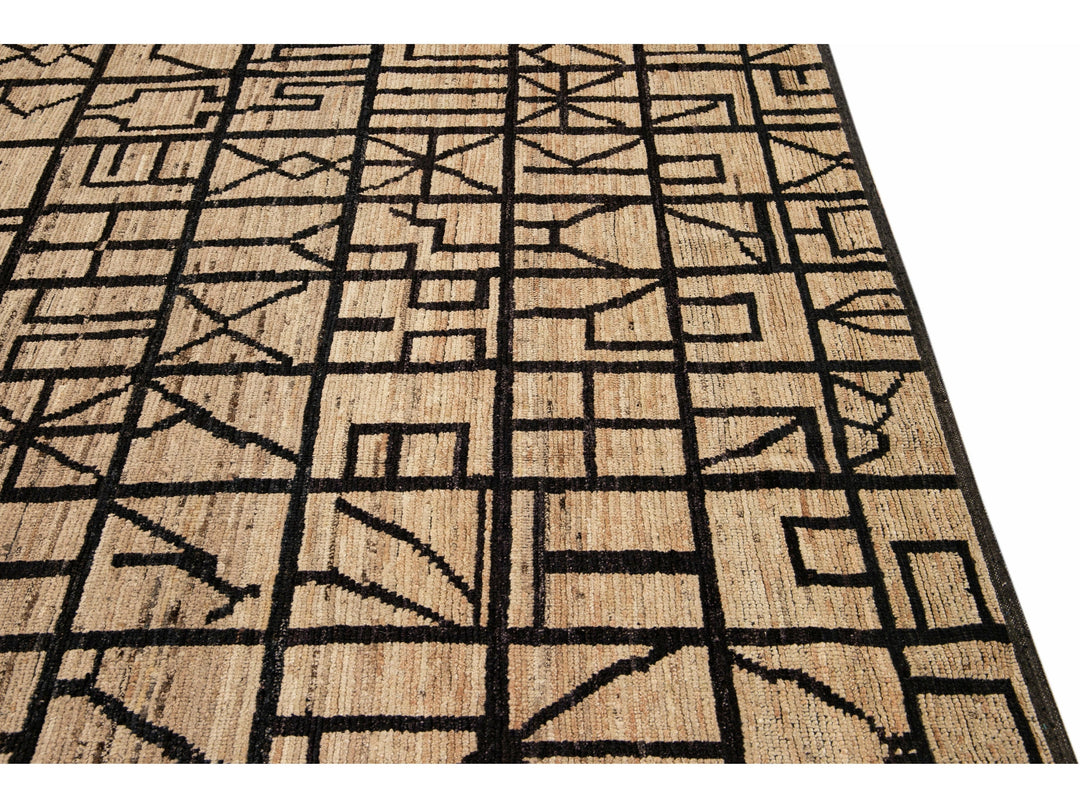 Modern Moroccan Wool Rug 10 X 12