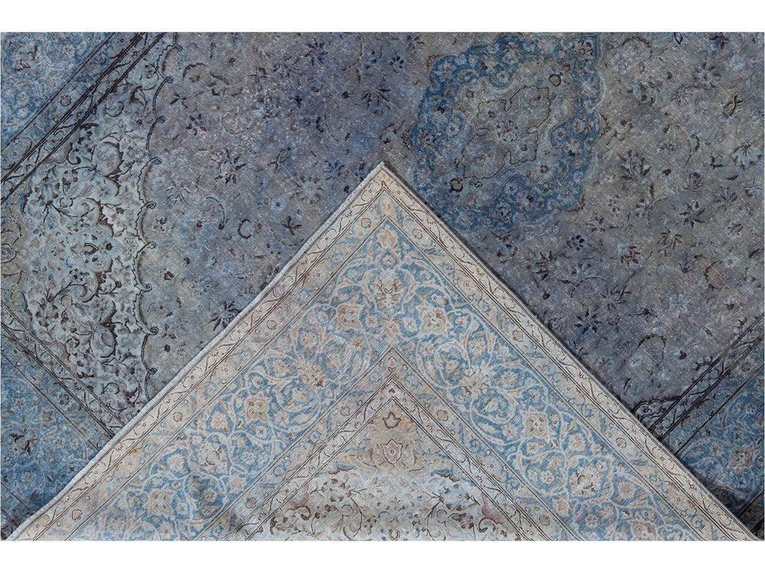 Vintage Distressed Wool Rug 10 X 13