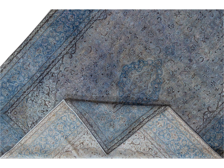 Vintage Distressed Wool Rug 10 X 13