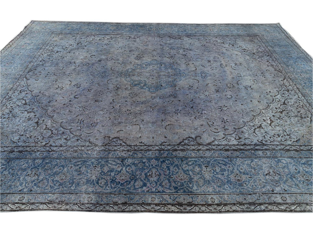 Vintage Distressed Wool Rug 10 X 13