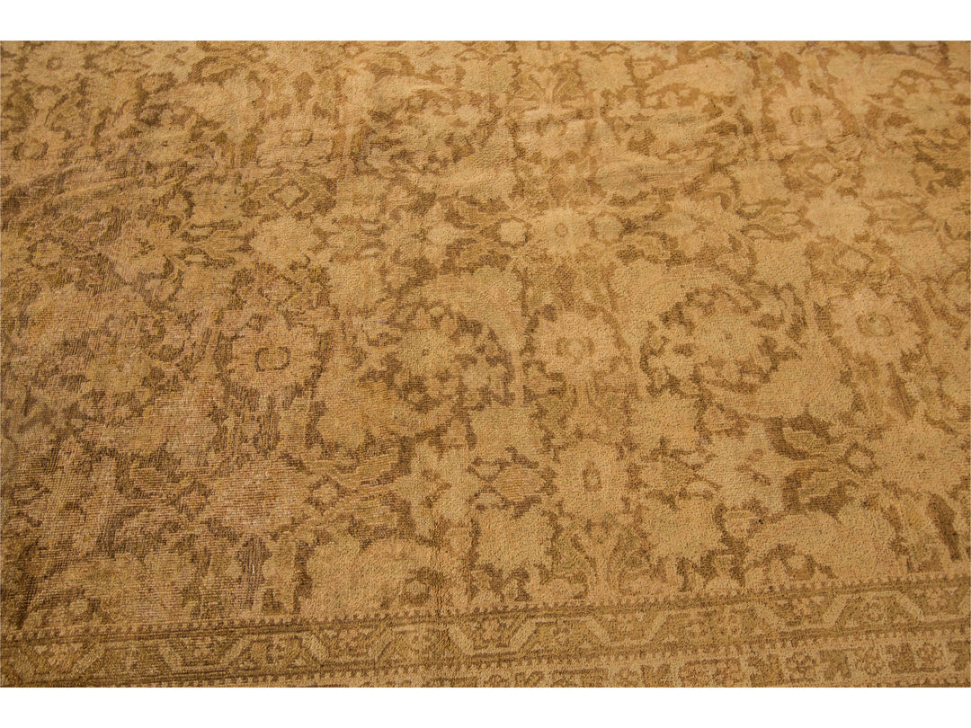 Antique Indian Agra Wool Rug 13 X 17