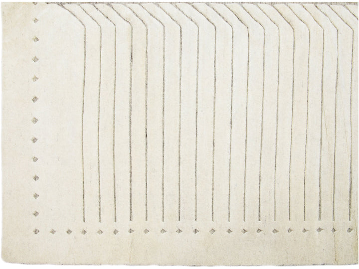 Modern Moroccan Wool Rug 9 X 12