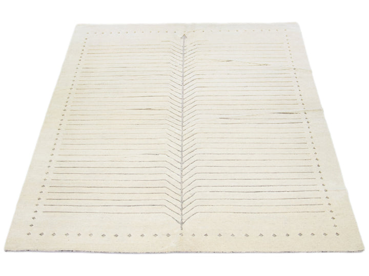 Modern Moroccan Wool Rug 9 X 12