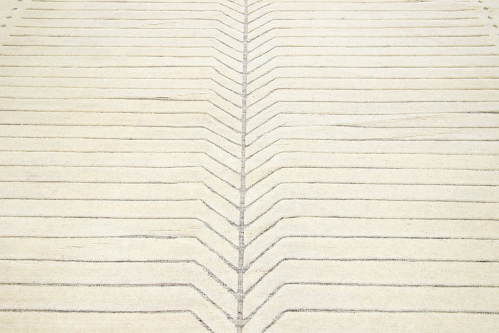 Modern Moroccan Wool Rug 9 X 12