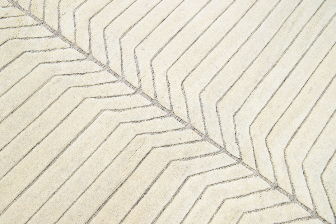 Modern Moroccan Wool Rug 9 X 12