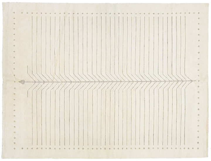 Modern Moroccan Wool Rug 9 X 12