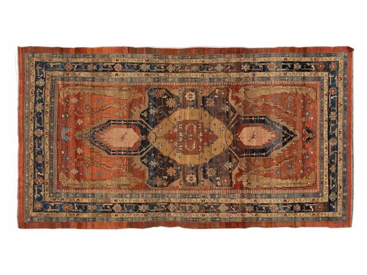 Vintage Bakshaish Tribal Wool Rug 8 X 14