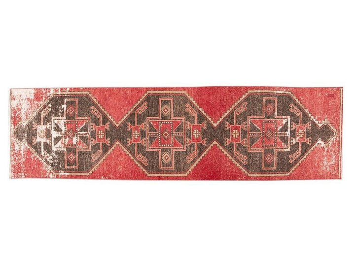 Vintage Turkish Geometric Wool Runner 3 X 11