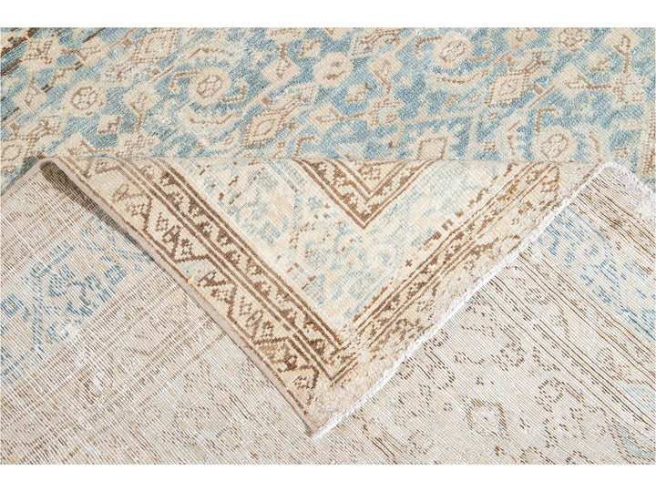 Vintage Persian Malayer Wool Runner 7 X 16