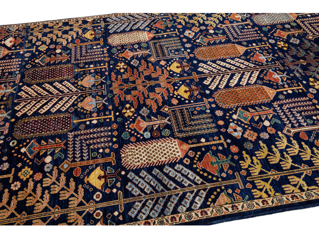 Modern Bidjar Wool Rug 6 X 9