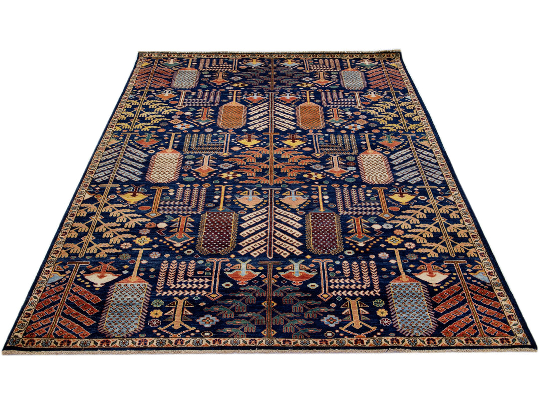 Modern Bidjar Wool Rug 6 X 9