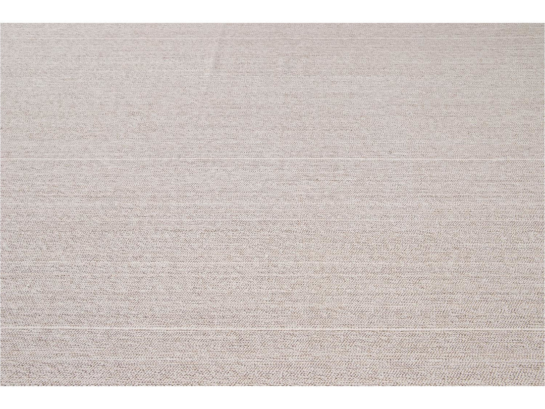 Contemporary Flatweave Wool Rug 9 X 13