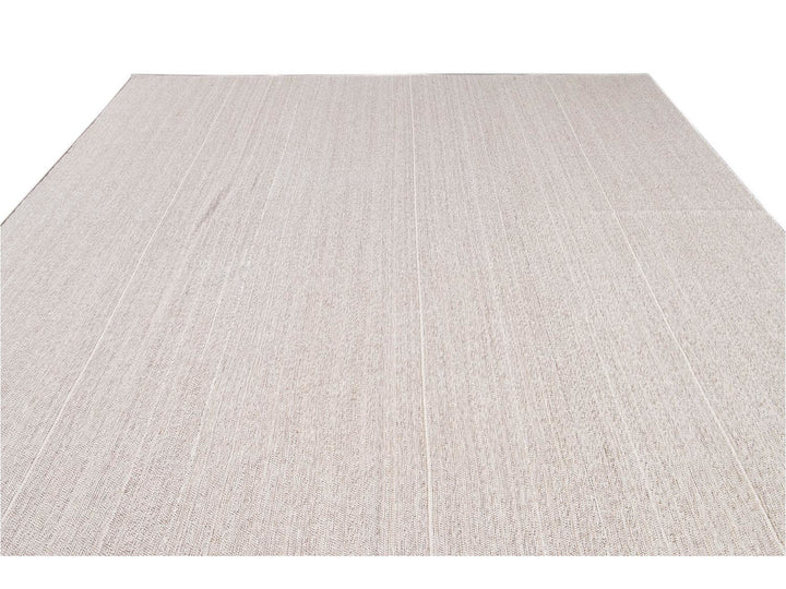 Contemporary Flatweave Wool Rug 9 X 13