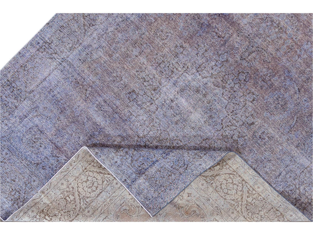 Vintage Distressed Wool Rug 10 X 13