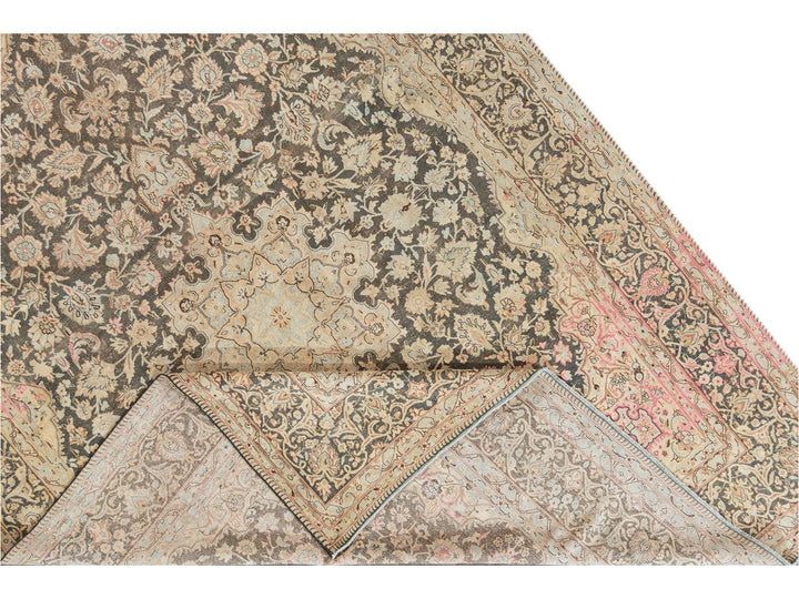 Vintage Distressed Wool Rug 10 X 13