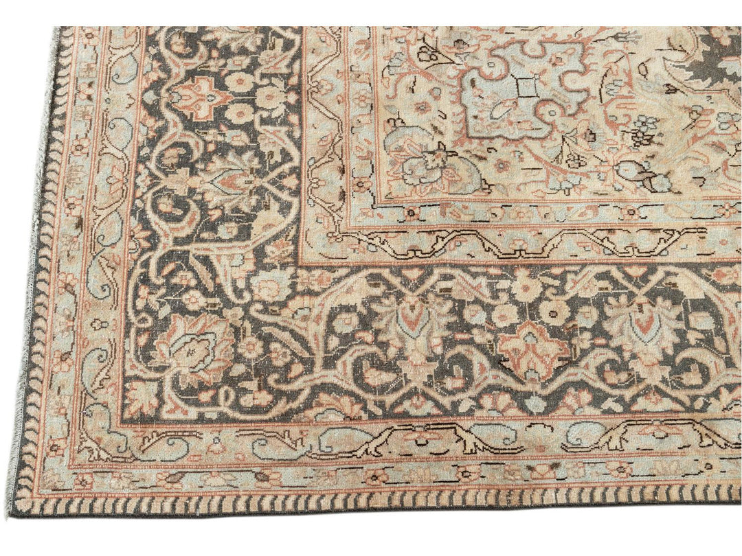 Vintage Distressed Wool Rug 10 X 13