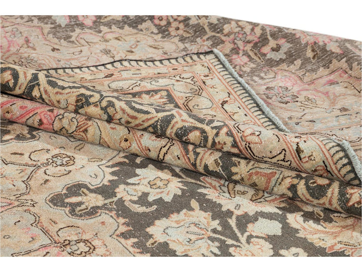 Vintage Distressed Wool Rug 10 X 13