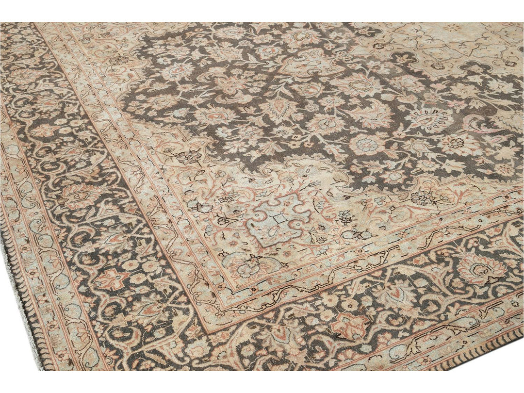Vintage Distressed Wool Rug 10 X 13