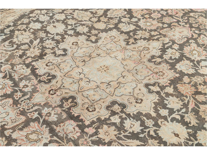 Vintage Distressed Wool Rug 10 X 13