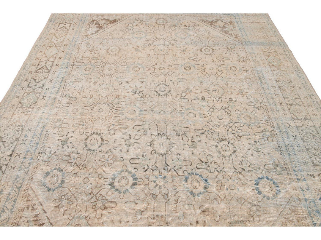 Vintage Mahal Wool Rug 8 X 12